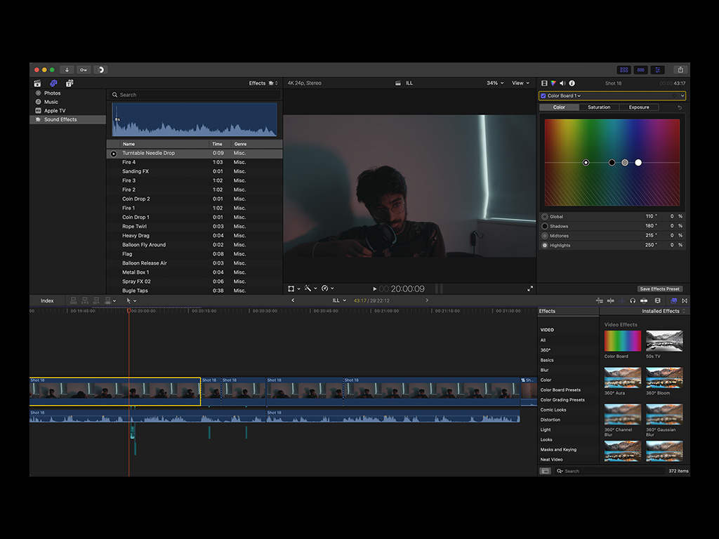 Post-production work